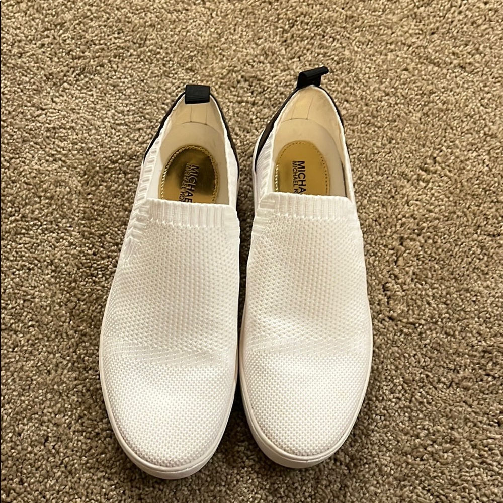 ❤️Michael Kors women’s White Slip-On Sneakers
